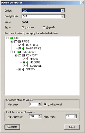 Option Generator Parameters