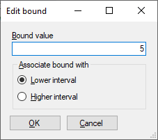 Edit Interval Bound