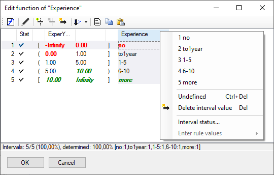 Discretization Function Editor: Experience